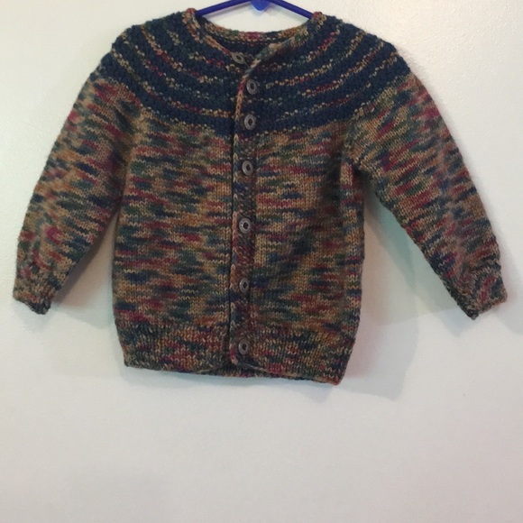 Hand-Crafted (Scotland) Other - Scotland’s Finest Children’s Hand-Knitted Sweater NEW 12-24 Month Button-Up Cute